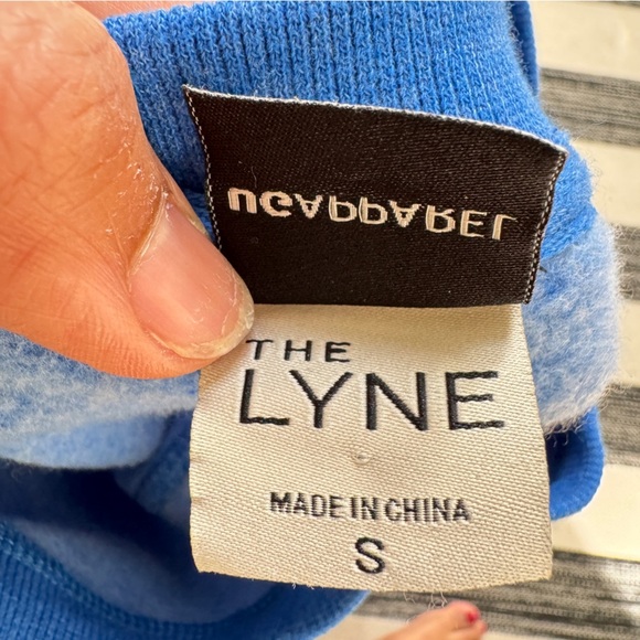 The Lyne Womens Blue‎ Crew Neck Long Sleeve Sweater "Jayhawk Vibe" Size S - Picture 6 of 13